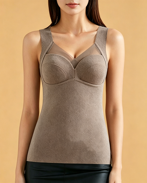 Tanktop Eenstuks Gevoerd Warm