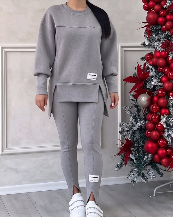 Set Bedrukt Sweatshirt En Joggingbroek