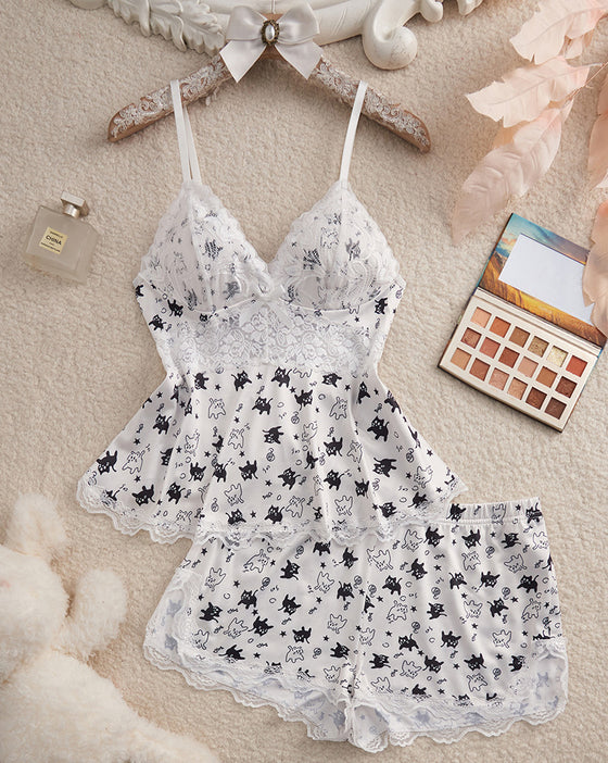 Set Kant Patchwork Sexy Pyjama