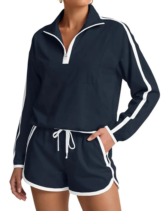 Set Rits-Trekkoord Kleurblok Casual