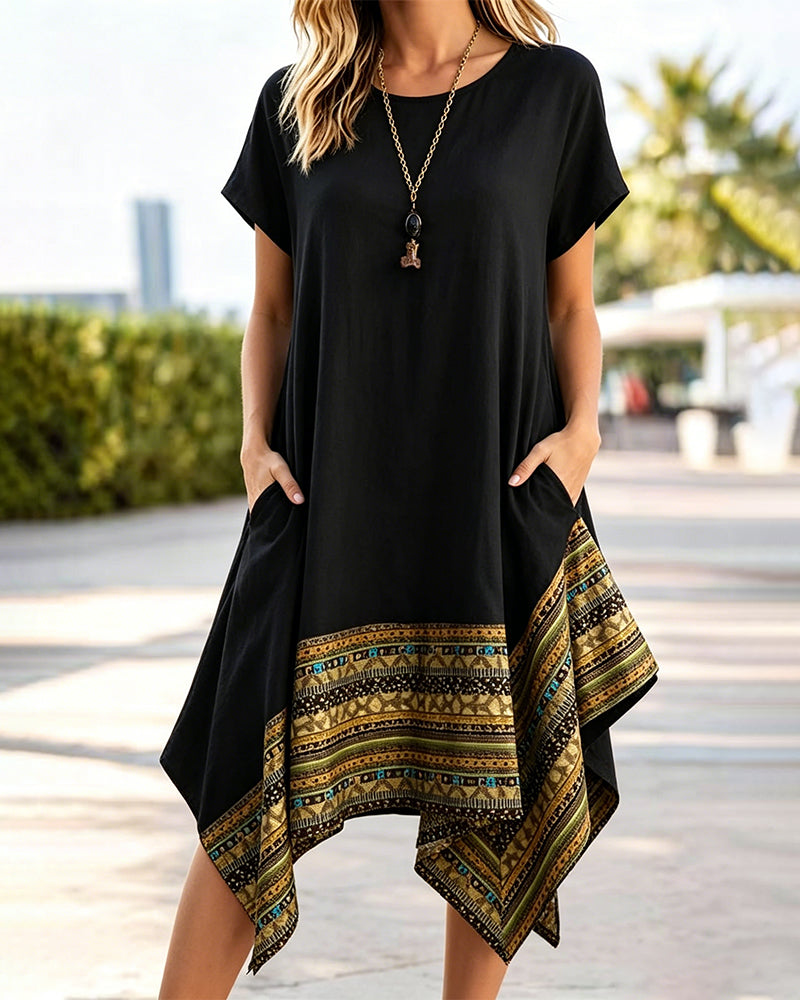 Jurk Bohemian Asymmetrische Zoom