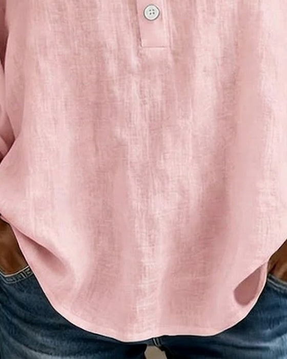Blouse Met Vierkante Hals Kant Pofmouwen