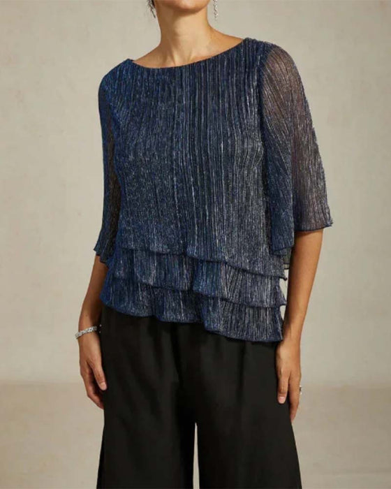 Stijlvol Shirt Met Ronde Hals