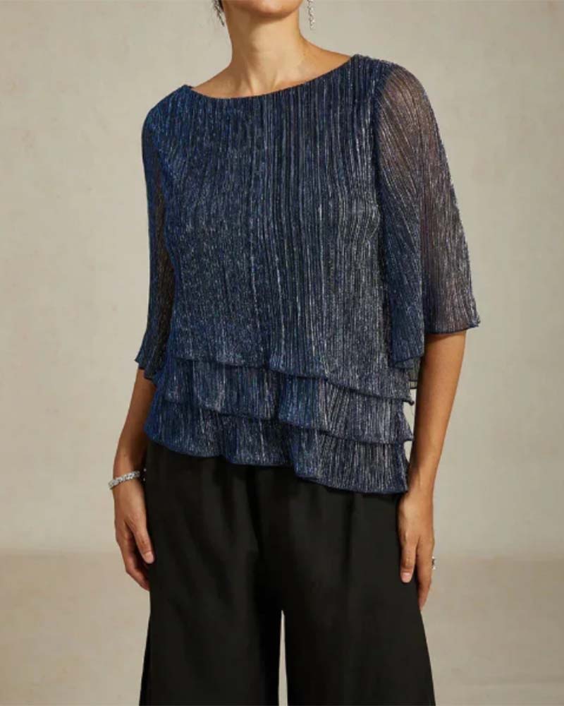 Stijlvol Shirt Met Ronde Hals