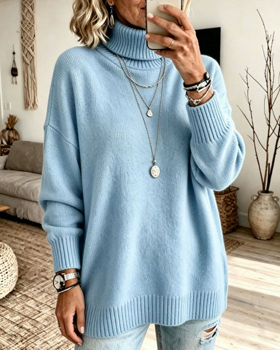 Pullover Hoge Hals Los