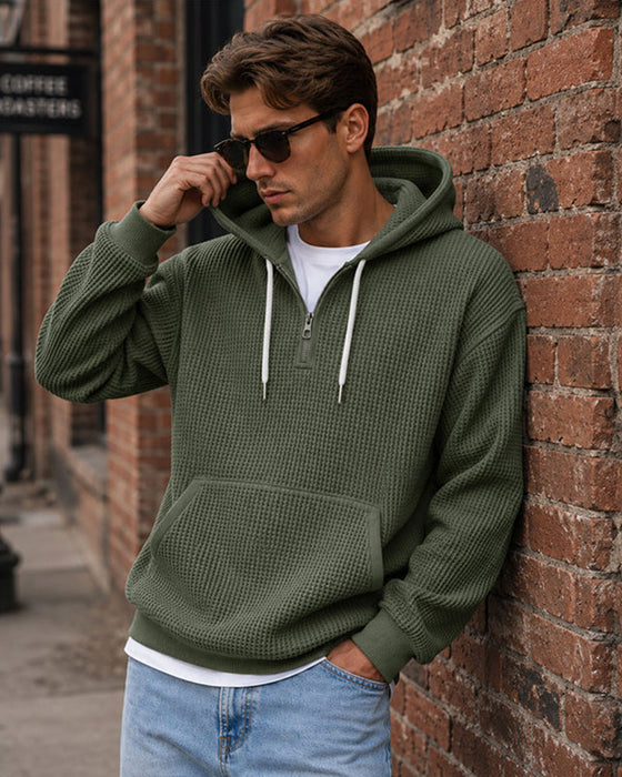Hoodie Heren Effen Rits Pullover