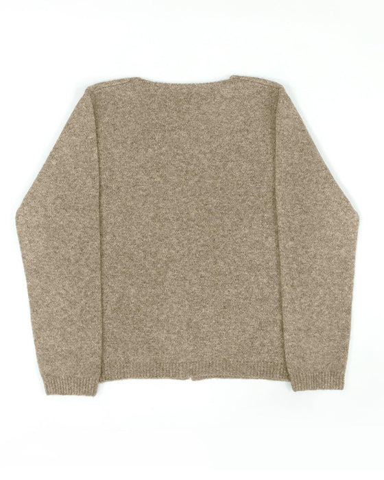 Pullover Knoop Onregelmatig Effen