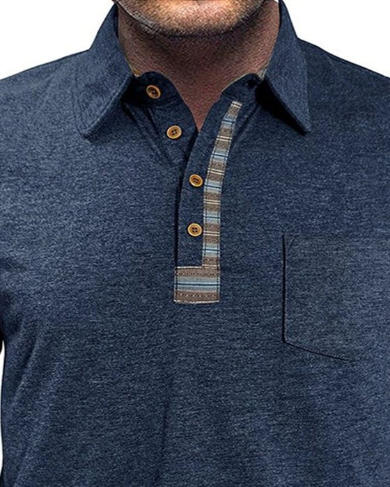 Blouse Heren Knoop Reverse Polo