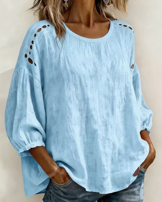 Blouse Uitgesneden 100% Katoen