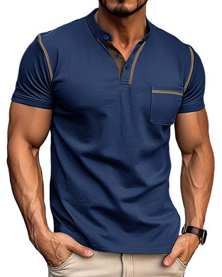 Overhemd Heren Henry Casual Effen