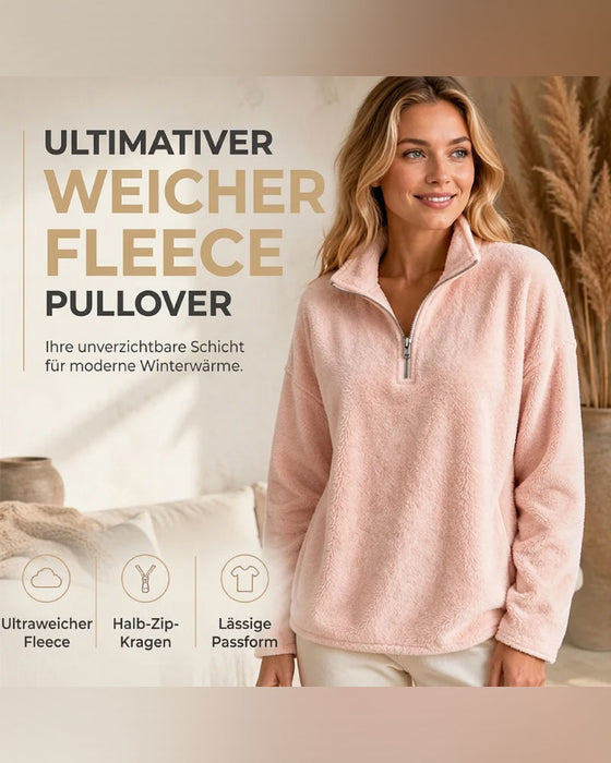 Sweatshirt Rits Kleine Staande Kraag Pullover