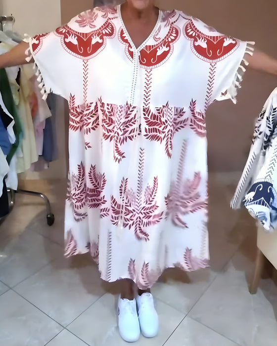 Jurk V-Hals Los Plus Maat