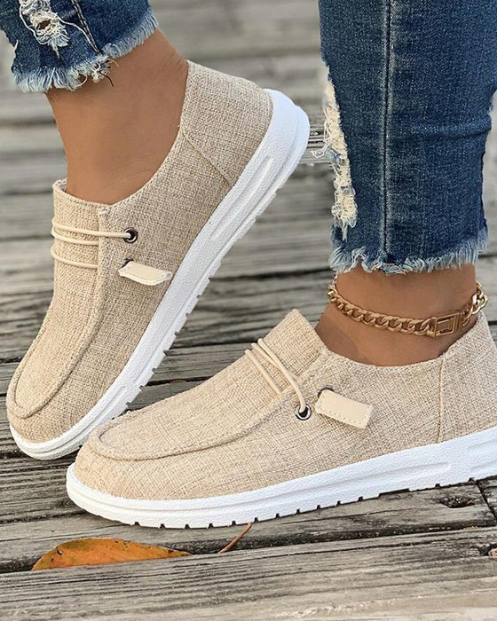 Casual instappers met effen kleur