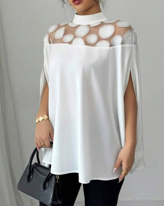 Blouse Off-the-shoulder Vleermuismouw Elegant