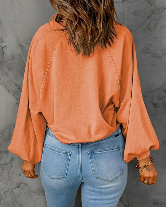 Sweatshirt Slag Knoop Effen