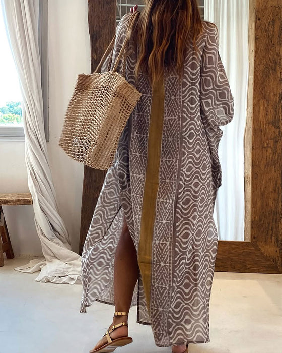 Spreid En Vintage Kleid In Vakantiestijl