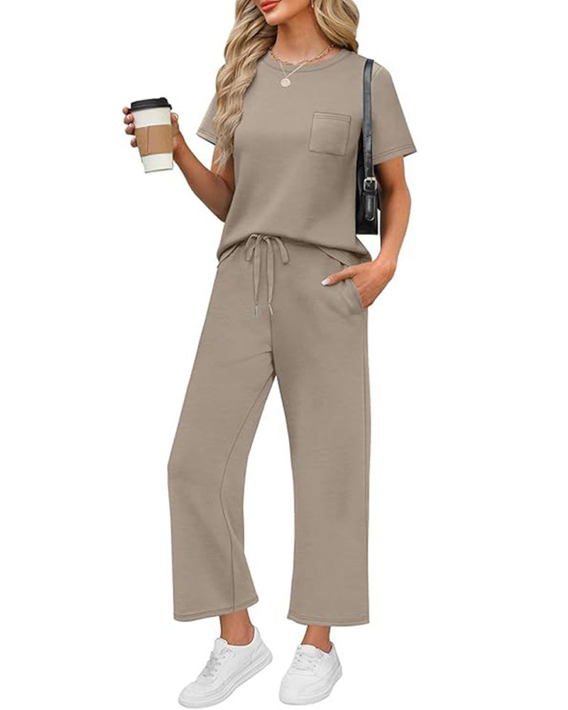 Set Effen Korte Mouw En Lange Broek