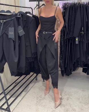 Broek Modieus Kant Stiksel Harem