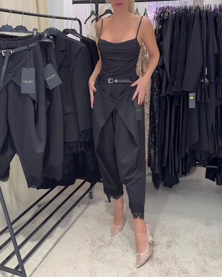 Broek Modieus Kant Stiksel Harem