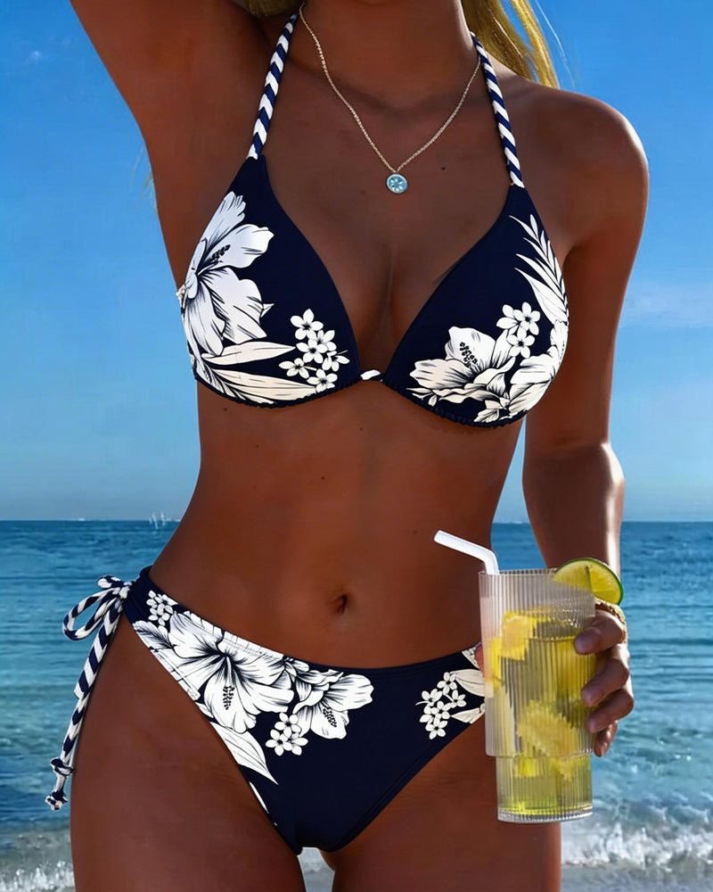 Bikini Eenvoudig Sexy Halter Hals