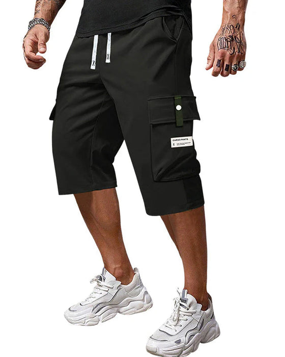 Broek Heren Casual Trekkoord Capri Cargo