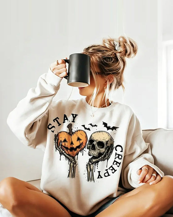 Sweatshirt Ronde Hals Lange Mouw Halloween