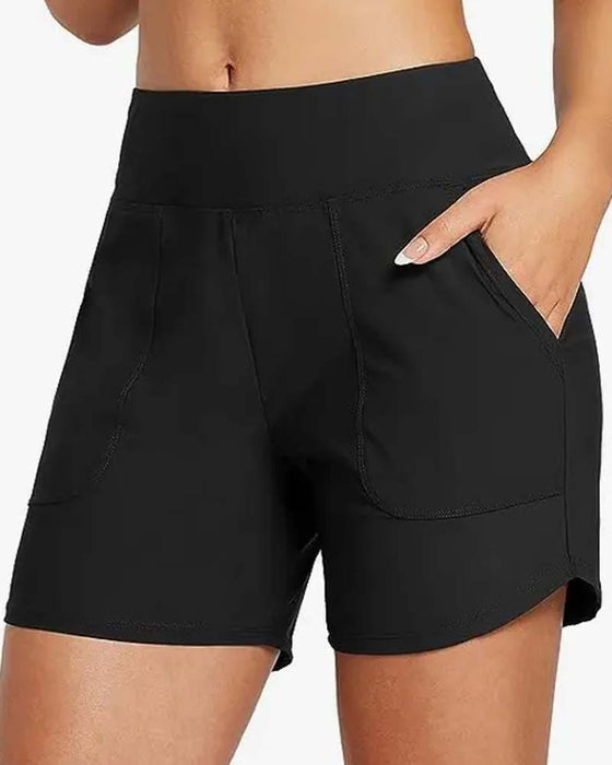 Shorts Hoge Taille Split Sportief Casual