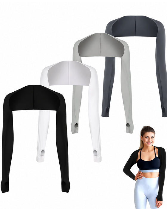 Dames 4-Pack Verkoelende UV-Beschermende Armstukken met Duimgaten
