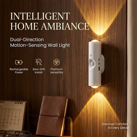 Dubbele Kop Kattenoog Sensor Wandlamp