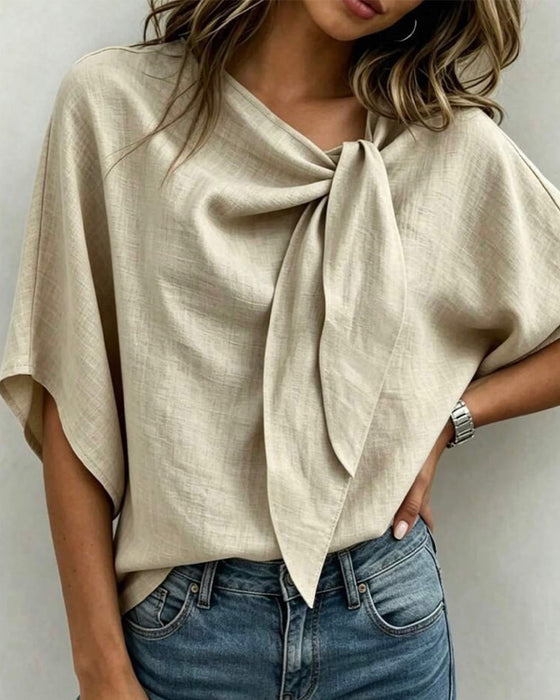 Blouse Casual Effen Kleur