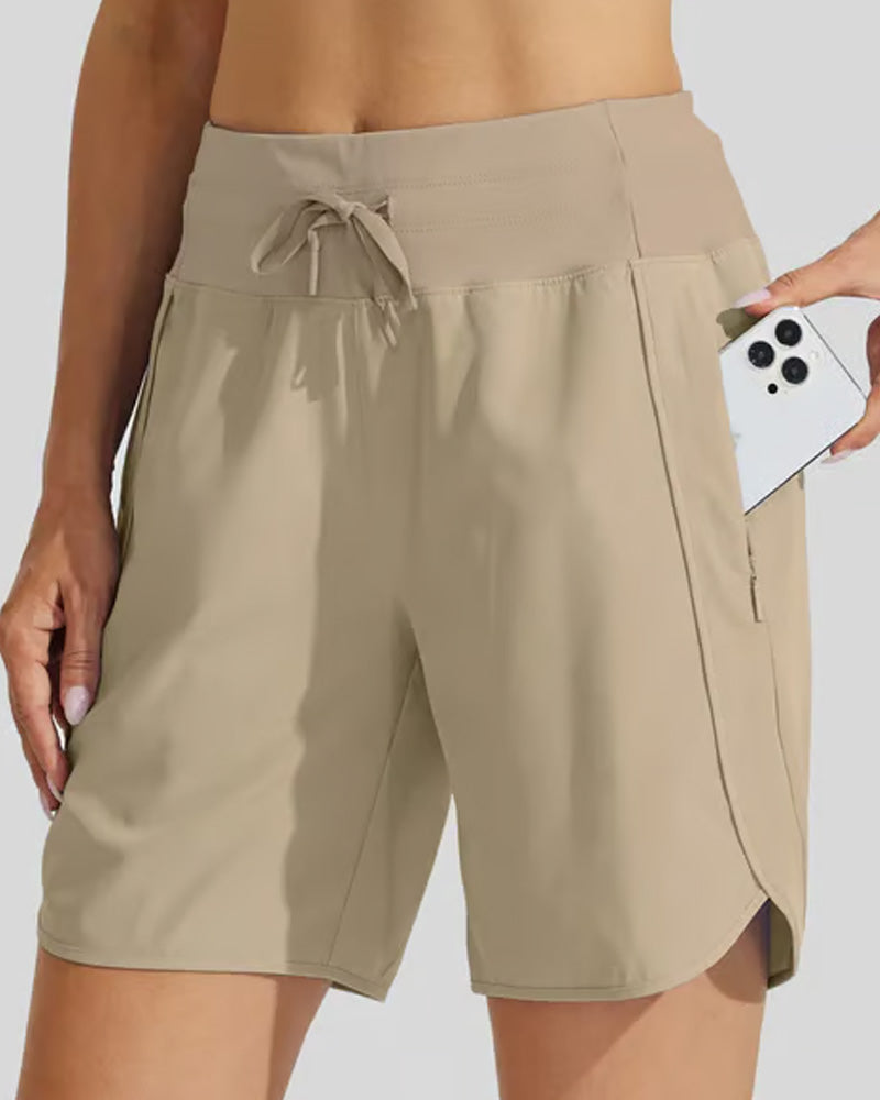 Hoge Taille Sportieve Shorts Met Buikcontrole