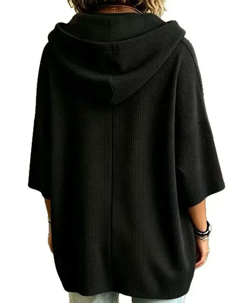 Hoodie Met Capuchon Trekkoord Relaxed