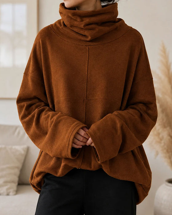 Sweatshirt Turtleneck Lange Mouw Casual