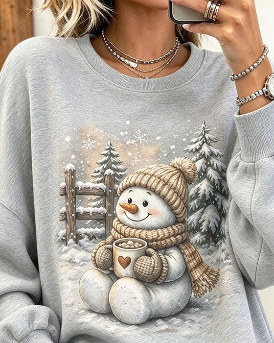 Sweatshirt Bedrukt Lange Mouwen