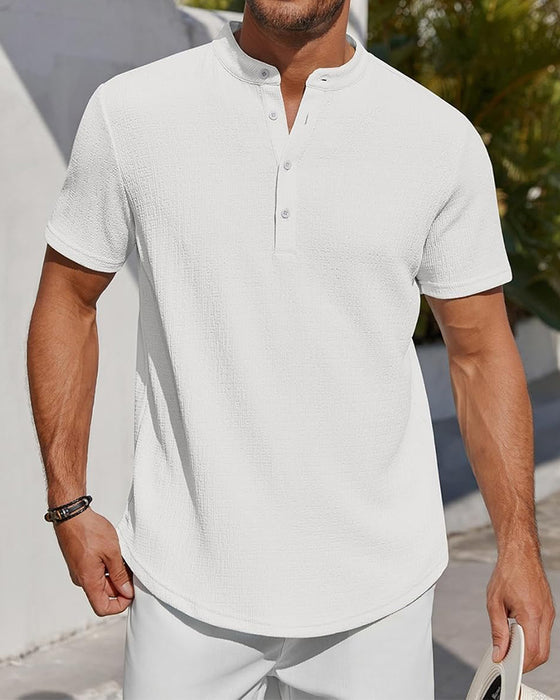 Overhemd Effen Los Henley