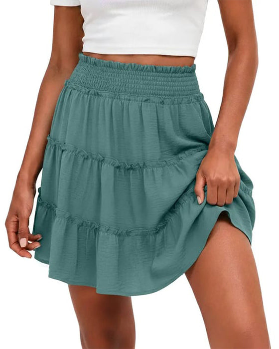Bovenstuk Elastische Taille Met Ingebouwde Shorts