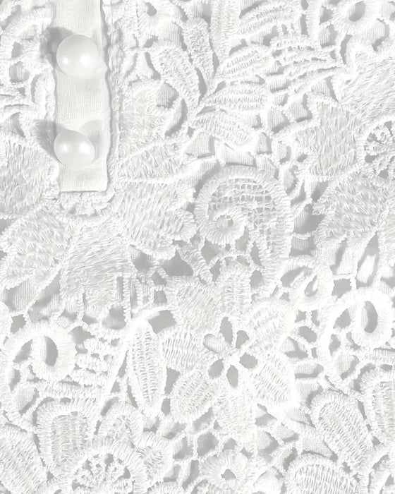 Blouse Ronde Hals Kantdetail
