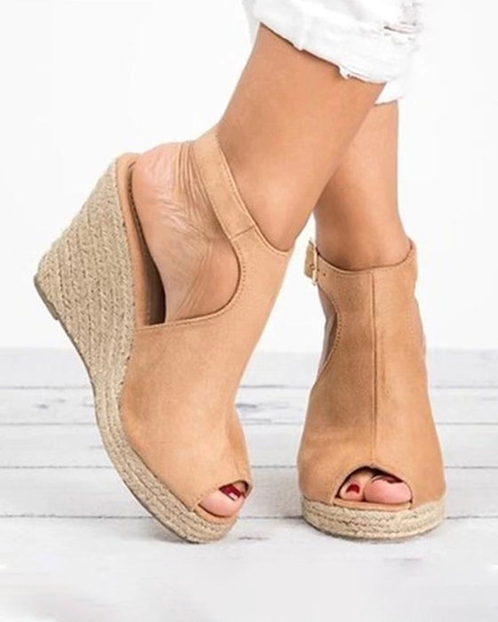 Hakken Sandalen Met Open Teenkap