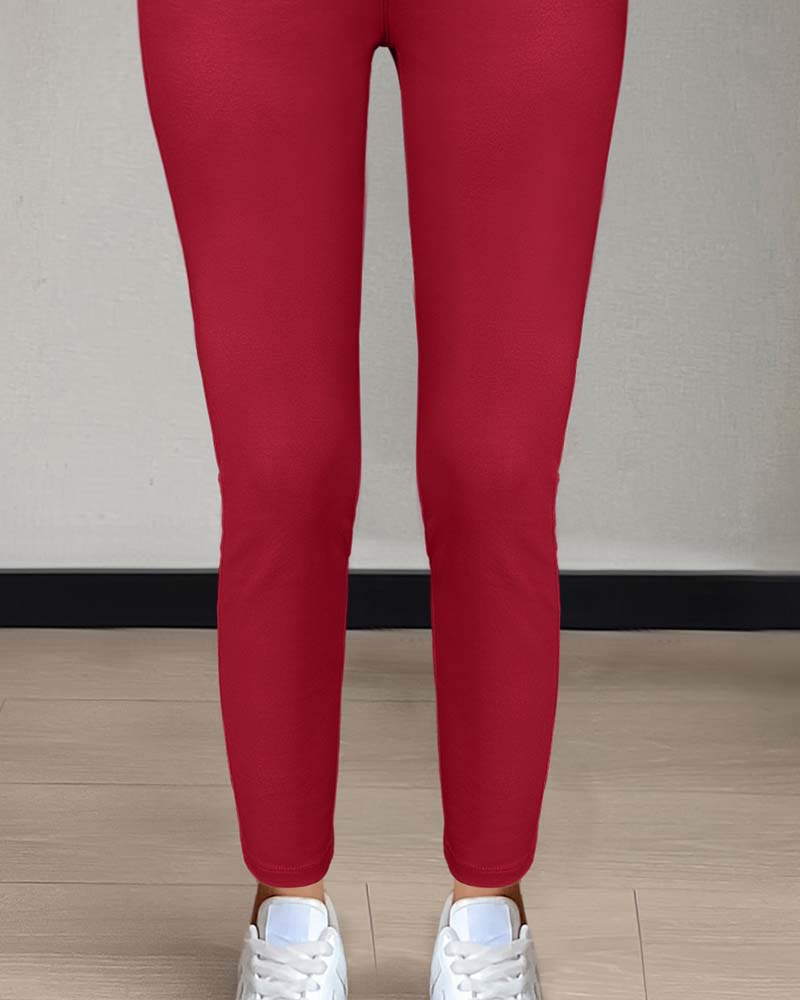 Broek Dames Zak Effen Skinny Casual