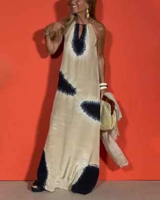 Jurk Mouwloos Gradiënt Halter