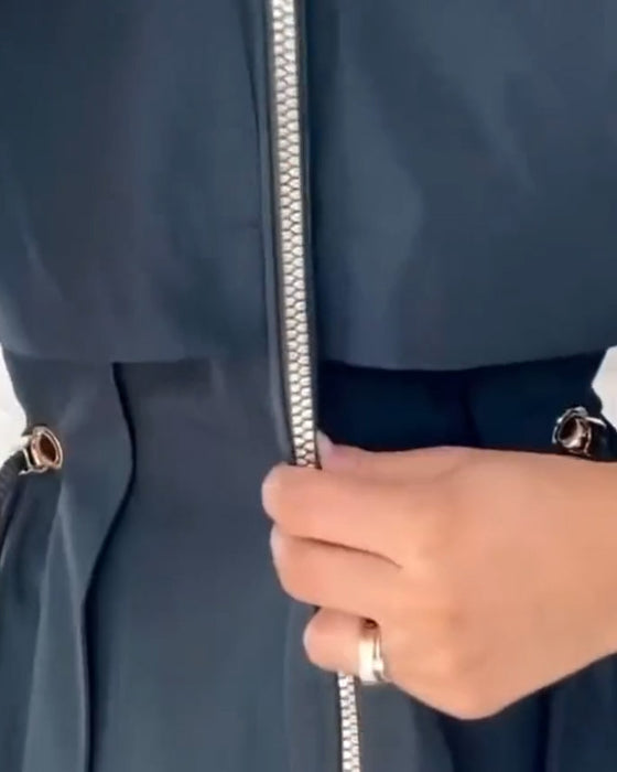 Jas Trenchcoat Met Kapuzen Kenmerk