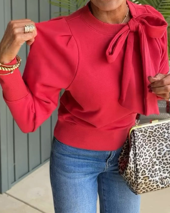 Sweatshirt Strik Pofmouw