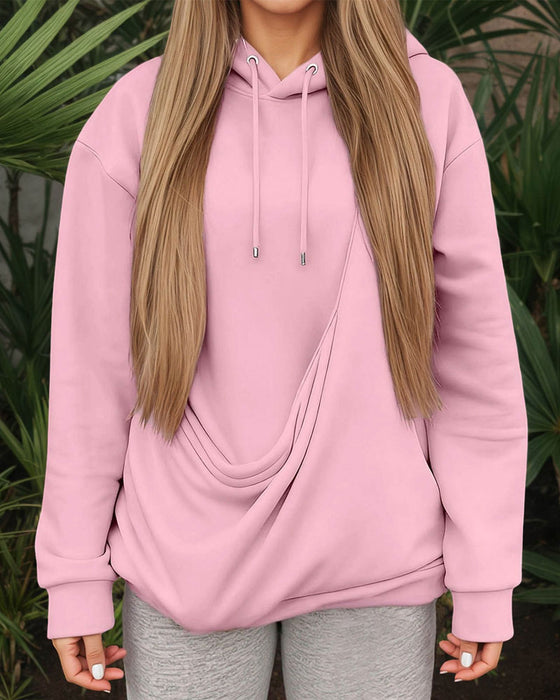 Hoodie Grote Zak Effen