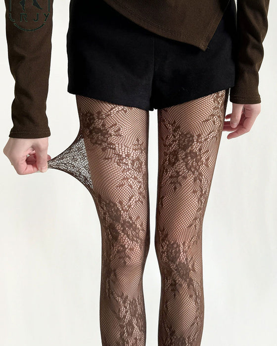 Nieuwe Sexy Bloemen Slimme Kousen