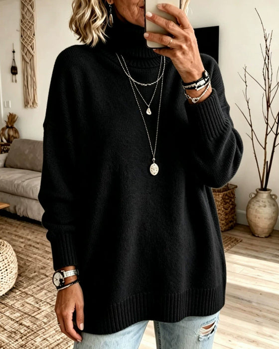 Pullover Hoge Hals Los