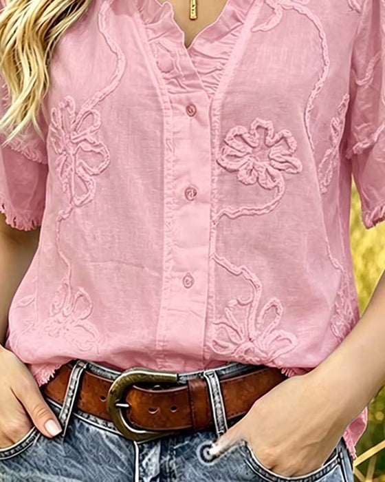 Blouse Franjezoom Pofmouw