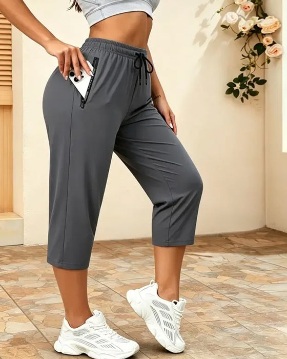 Broek Trekkoord Sneldrogend Geknipt Sport