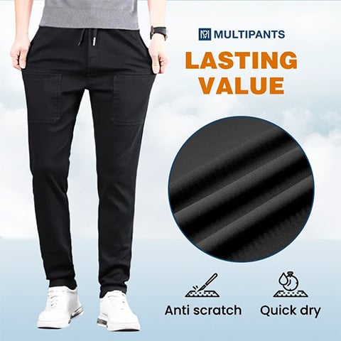 Broek Hoge Stretch Multi-Zak Duurzaam Cargo