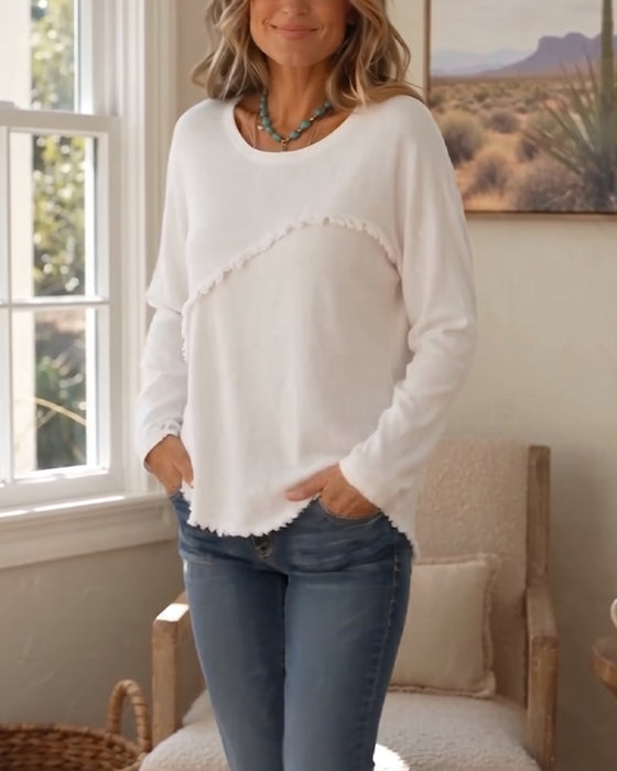 Top Vintage Afgezet Met Franjes