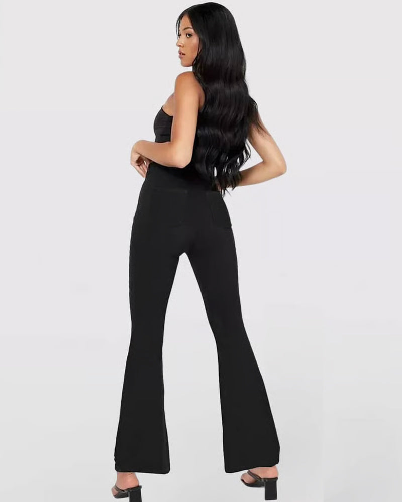 Broek Hoge Rekbaarheid Mode Zak Flare